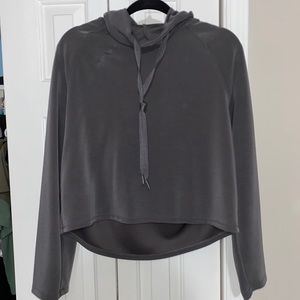 athletic cropped hoodie